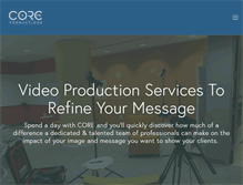 Tablet Screenshot of coreproductionsllc.com